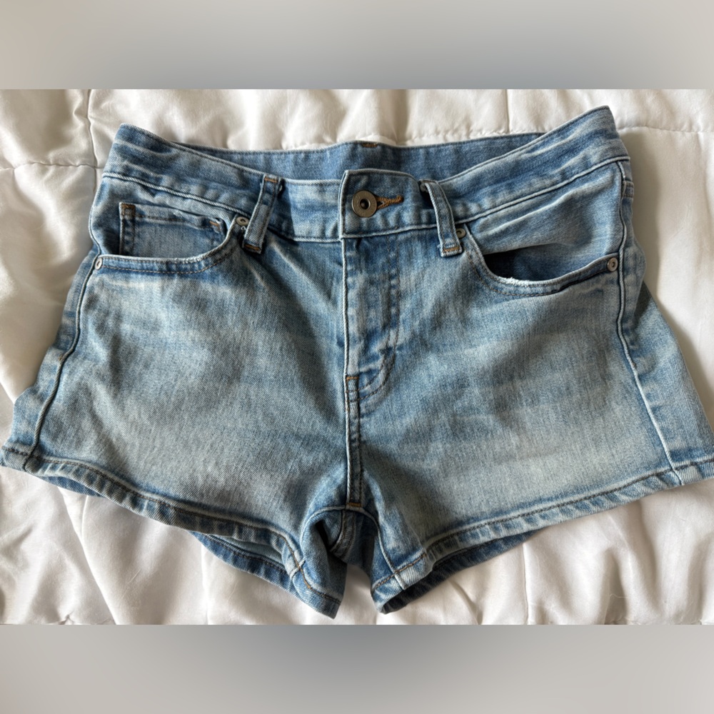 Light Wash Denim Shorts